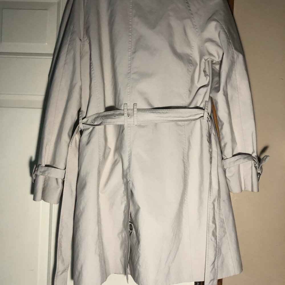 RAINFOREST White Trench Coat Lightweight Classic - Picture 4 of 9